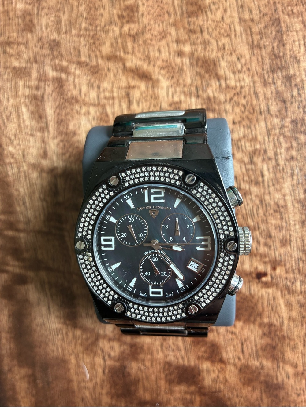 Swiss Legend Diamond Chronograph Watch